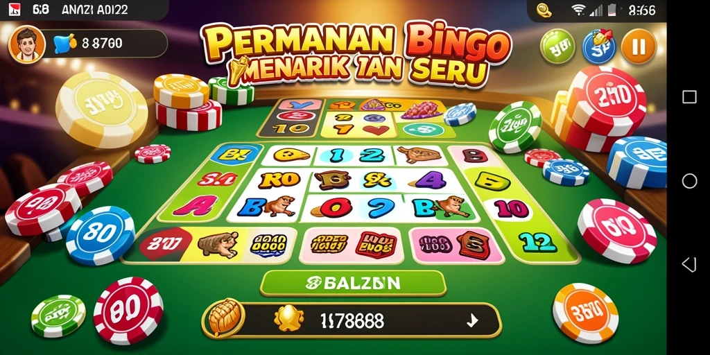 Screenshot utama dari gameplay Bingo yang menarik.
