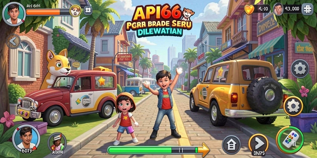Tampilan gameplay seru API66 dengan grafis menawan.