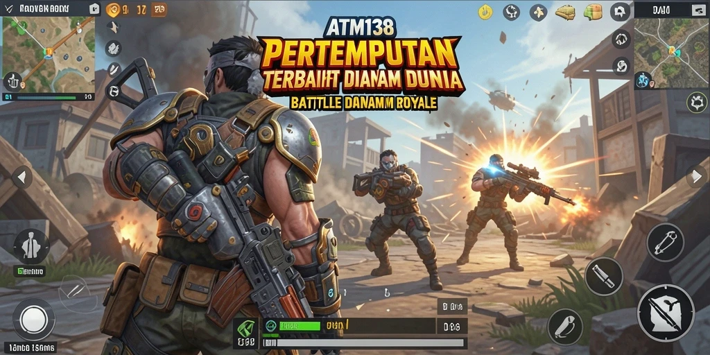 Gameplay seru dari ATM138 dalam dunia Battle Royale penuh aksi.