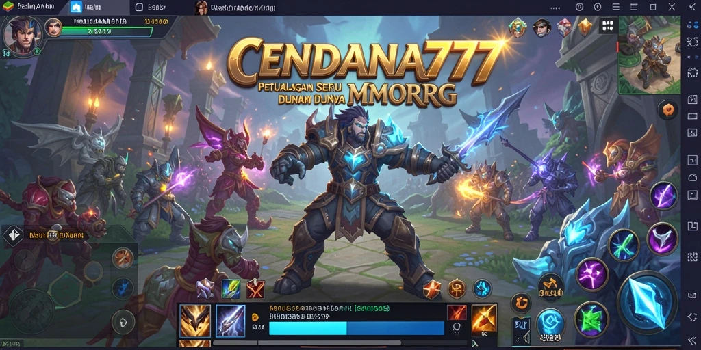 Gameplay seru CENDANA777 dalam dunia fantasi MMORPG.