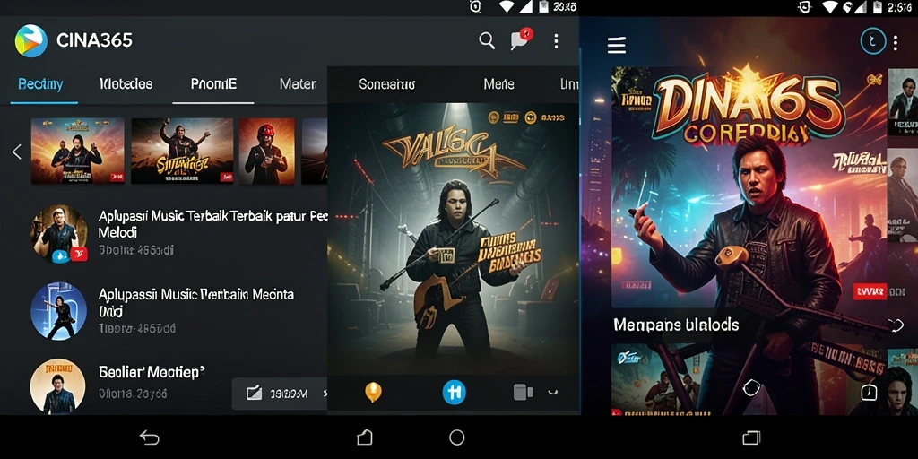 Tampilan gameplay CINA365 dengan beragam musik dan antarmuka yang menarik.
