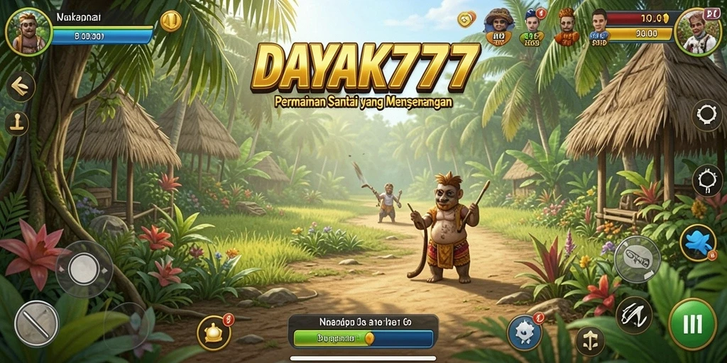 Tampilan permainan DAYAK777 yang seru dan menantang.
