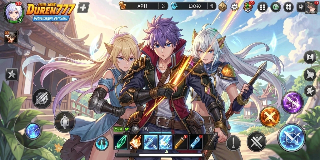 Tampilan gameplay menarik dari DUREN777 yang penuh aksi.