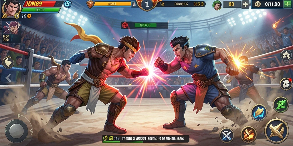 Gameplay seru dengan pertarungan karakter unik di IDN89.