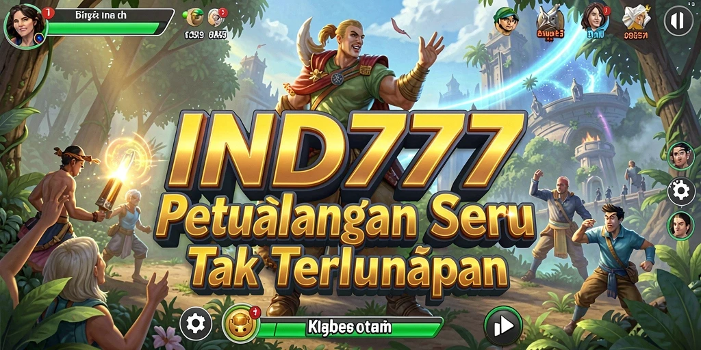 Tangkapan layar gameplay IND777 dengan aksi petualangan yang mendebarkan.