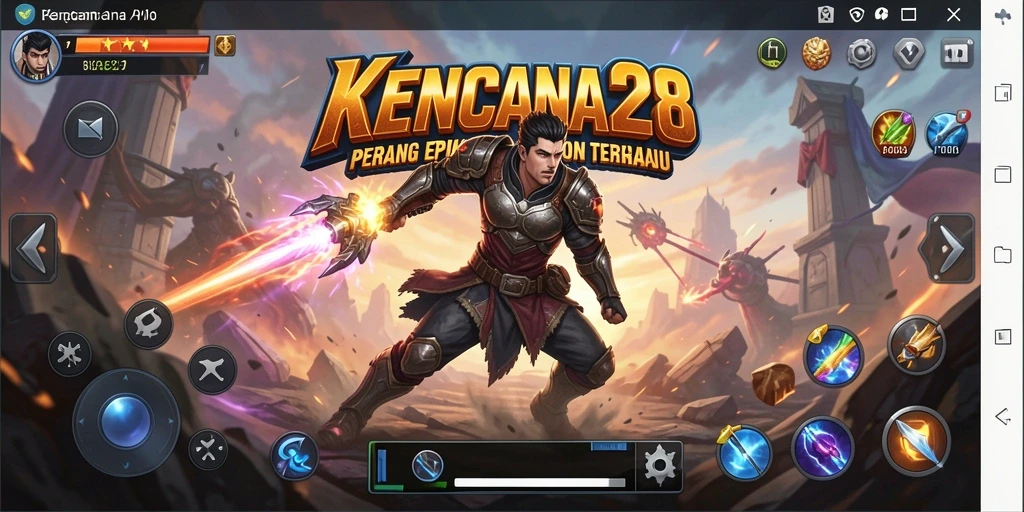 Tampilan gameplay seru KENCANA28 dalam aksi pertempuran.