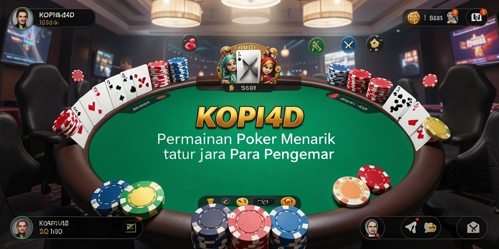 Tampilan menarik dari gameplay Poker KOPI4D yang mendebarkan.