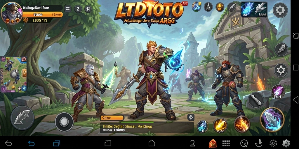 Menampilkan aksi seru dalam gameplay ARPG LTDTOTO dengan grafis menakjubkan.