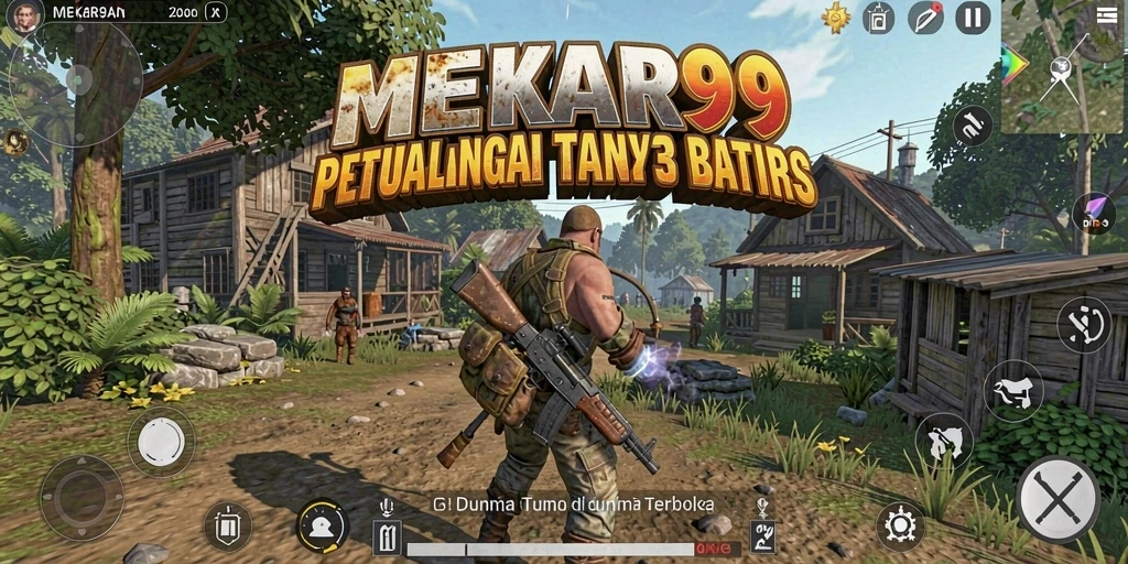 Tampilan gameplay <strong>MEKAR99</strong> yang menakjubkan di dunia terbuka.