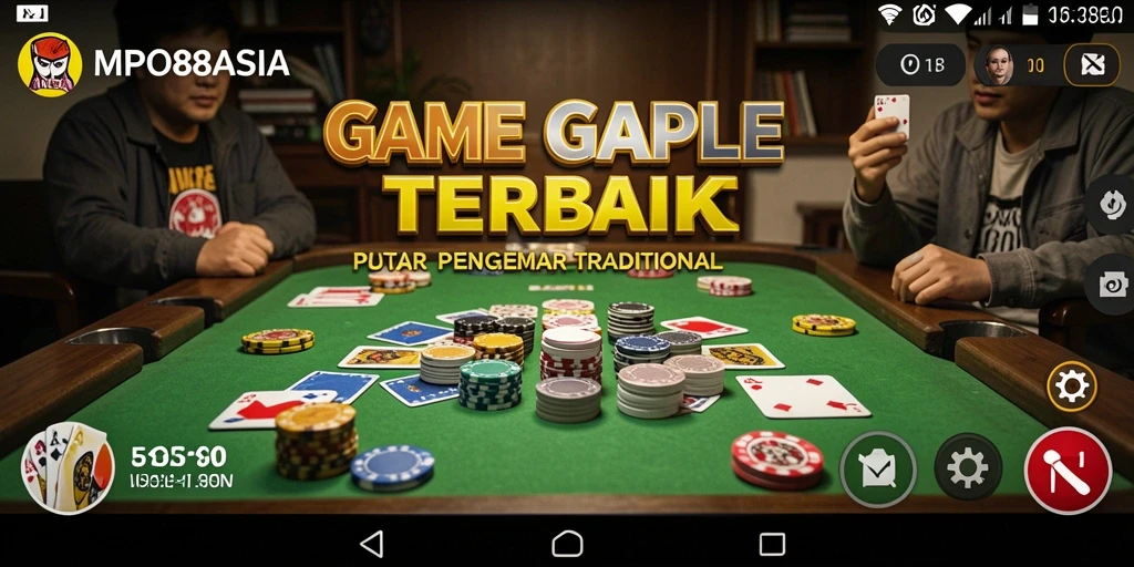 Tampilan gameplay Gaple yang seru dan interaktif di MPO88ASIA.
