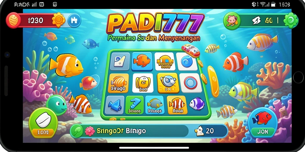Tampilan menarik dari gameplay Bingo PADI777 yang seru.