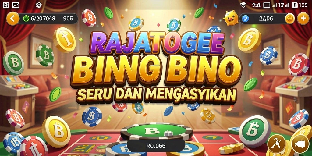 Tampilan utama gameplay RAJATOGEL dengan suasana Bingo yang seru.