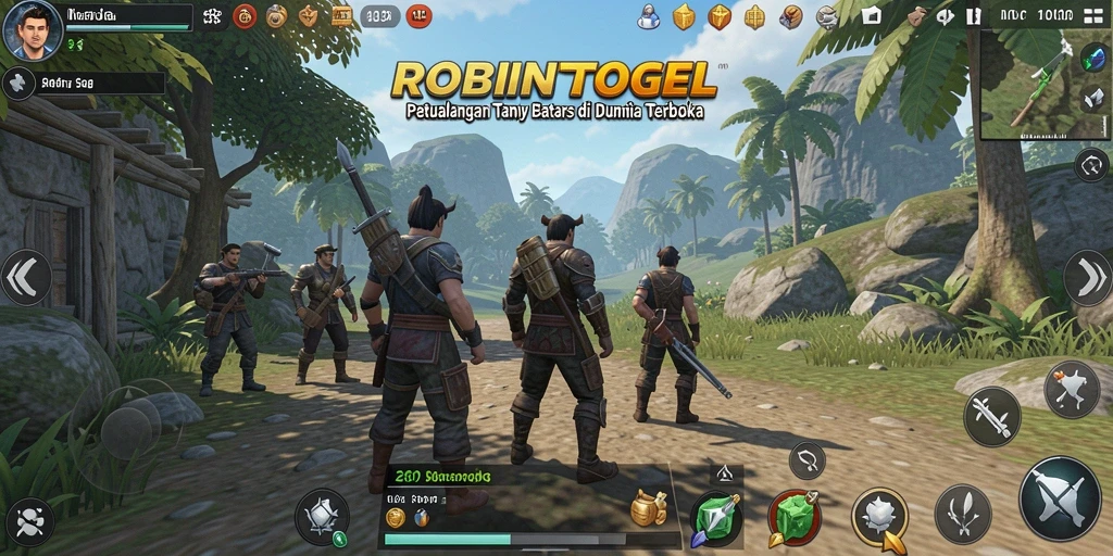Tampilan gameplay yang menarik dalam dunia terbuka ROBINTOGEL.