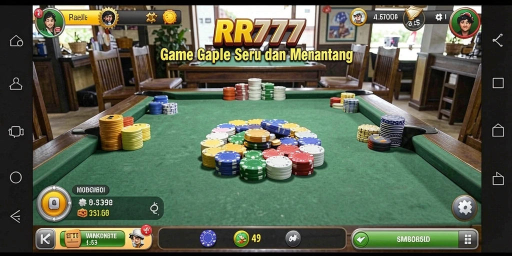 Tampilan gameplay Gaple yang seru dan interaktif.