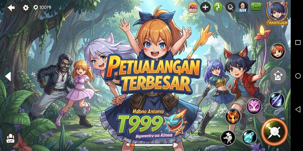 Visual gameplay T9999 yang memukau dan penuh aksi.