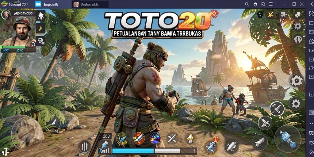 Tampilan gameplay dinamis dan penuh warna dari TOTO20.