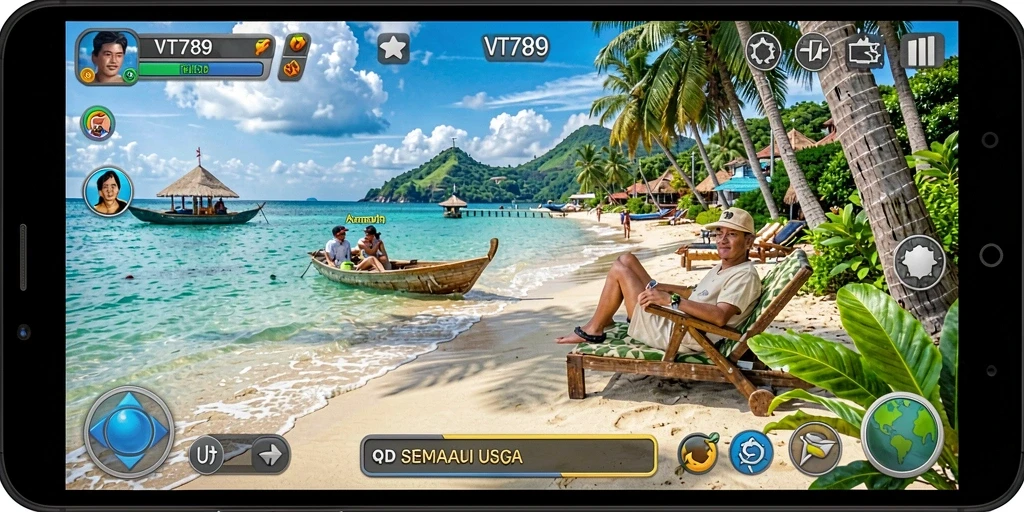 Tampilan gameplay VT789 yang menarik dan penuh warna.