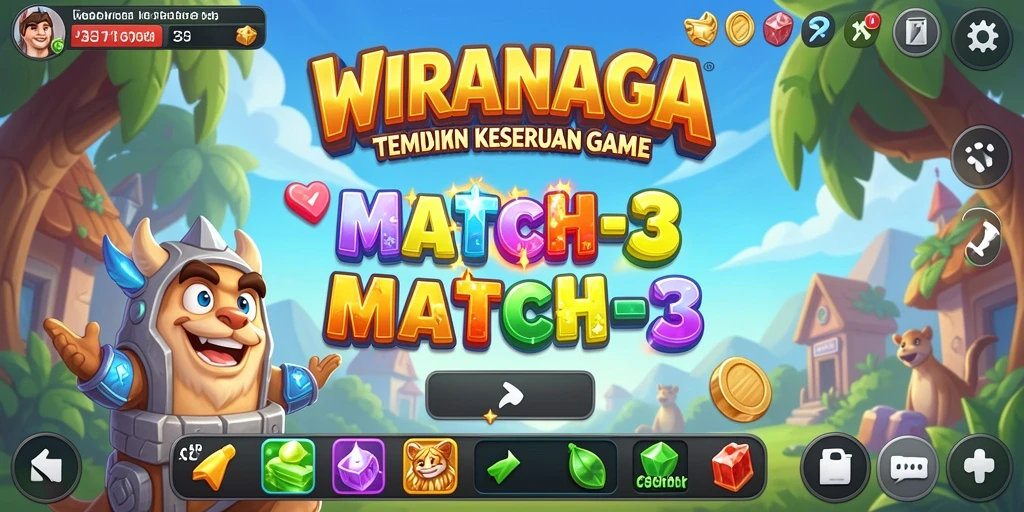 Gameplay seru dalam WIRANAGA dengan banyak level menantang.
